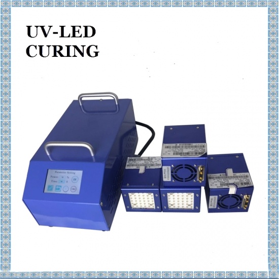 50x50mm UV LED 365nm 385nm 395nm 405nm UV Curing Lamp With Four Irradiation Heads